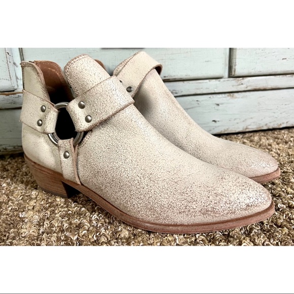 Frye Shoes Ray Low Harness Bootie Frye FRYE Ray Nubuck Leather